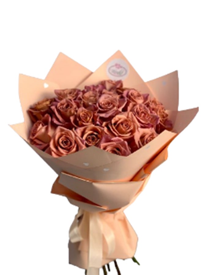 wardi Cappucino Roses Bouquet