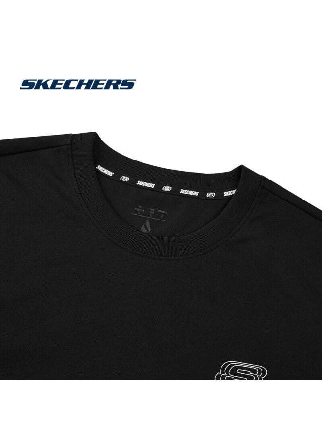Skechers Summer Uni Couple Colorful Series Breathable Moisture-wicking Quick-dry Cool Short Sleeve T-shirt L224u146 - Image 3
