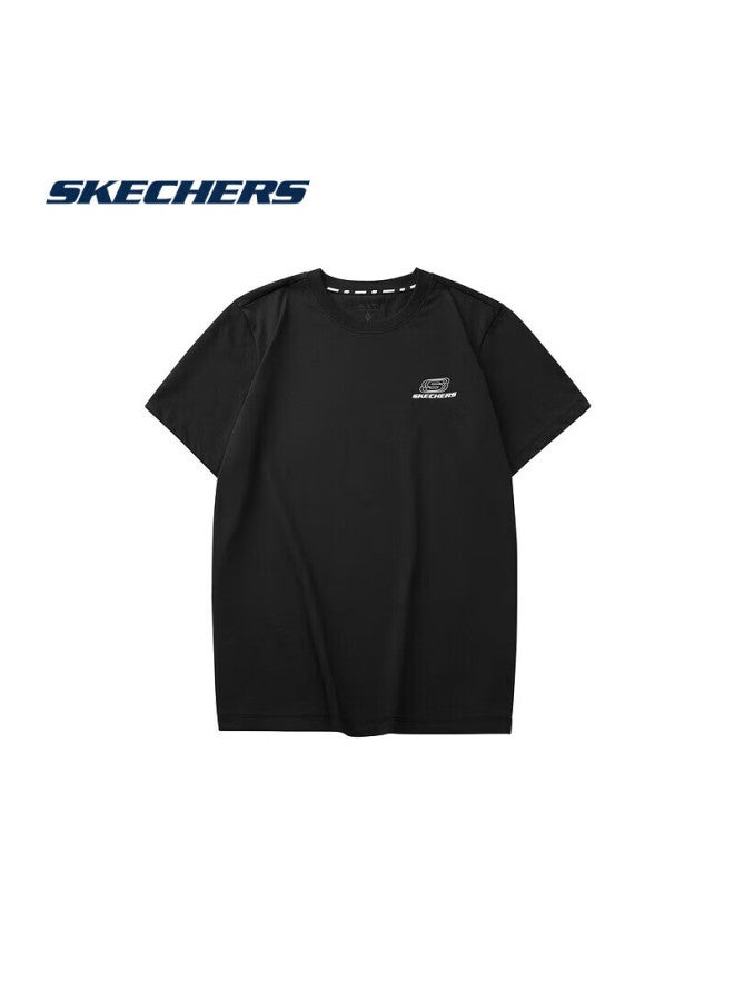 Skechers Summer Uni Couple Colorful Series Breathable Moisture-wicking Quick-dry Cool Short Sleeve T-shirt L224u146 - Image 1