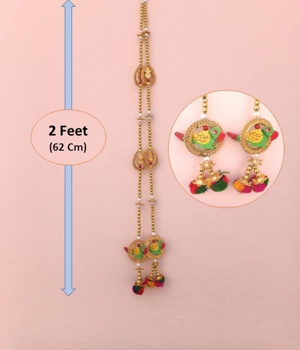 CREYENTES Diwali Toran Door Hanging ToranDoor HangingWindow Valance Home Decor Pooja bandanwaar Diwali Decoration Items for Home Decor 3 feet G_Tessal Kalash_P_Latkan - Image 3