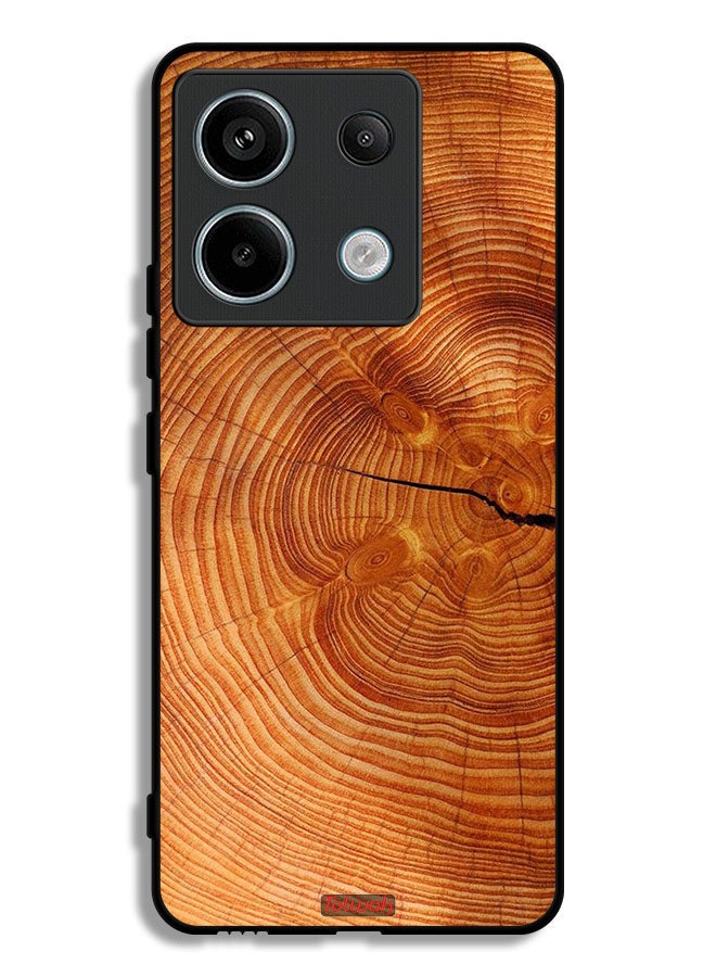 Tolwak Xiaomi Redmi Note 13 Pro Protective Case Cover Crack Wood - Image 1