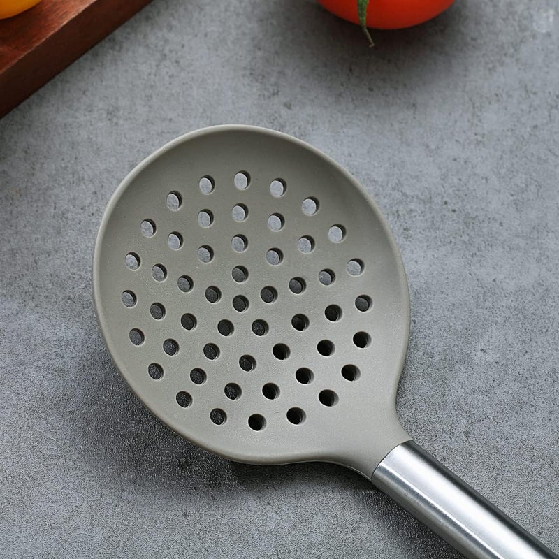 Berglander Skimmer, Non-stick Silicone Strainer, Kitchen Cooking Skimmers For Non-Stick Cookware, Dishwasher Safe, Easy to Clean - Image 4