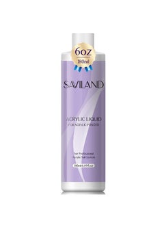 Saviland سائل أكريليك 6 أونصة سائل أكريليك لبودرة الأكريليك، رائحة منخفضة، غير قابل للاصفرار، سائل أكريليك لتمديد الأظافر والنحت في المنزل، للاستخدام في صالون الأظافر  - Image 2