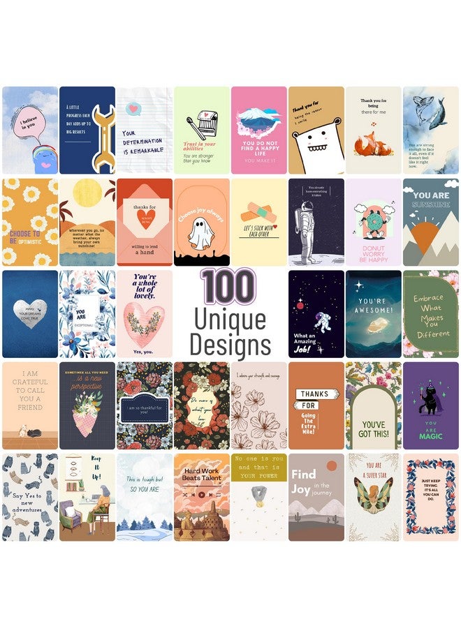 مستر. بين - بطاقات تشجيعية، 100 قطعة، بطاقات ملهمة، بطاقات تحفيزية، بطاقات ملاحظات ملهمة، بطاقات اقتباسات تحفيزية، بطاقات لطف، بطاقات اقتباسات ملهمة، بطاقات إلهام - Image 2