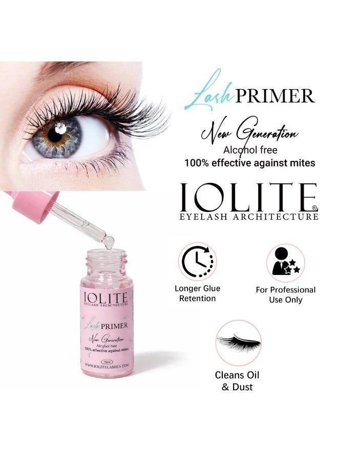 Iolite Lash Primer 15ml – Professional Eyelash Extension Primer & Lash Pre-Treatment Solution | Enhances Retention, Strengthens Glue Adhesion, Controls Oily Lashes & Improves Lash Bonding Performance - Image 5