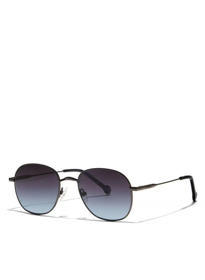 30Sundays BOUND Men Blue Sunglasses - Frame Material: Metal - Lens Color: Blue- Frame Color: Gray - Full Rim