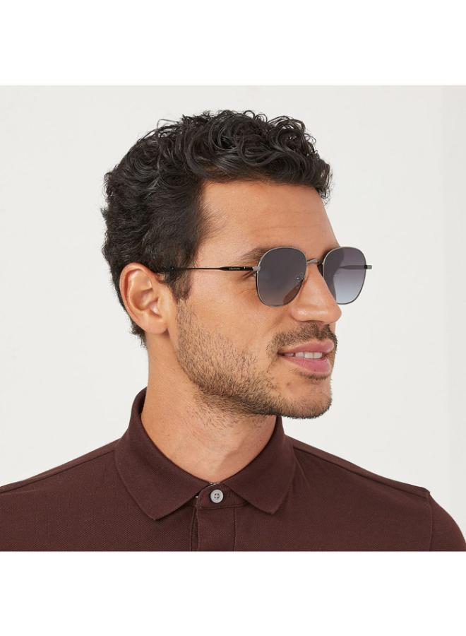 30Sundays BOUND Men Blue Sunglasses - Frame Material: Metal - Lens Color: Blue- Frame Color: Gray - Full Rim - Image 5