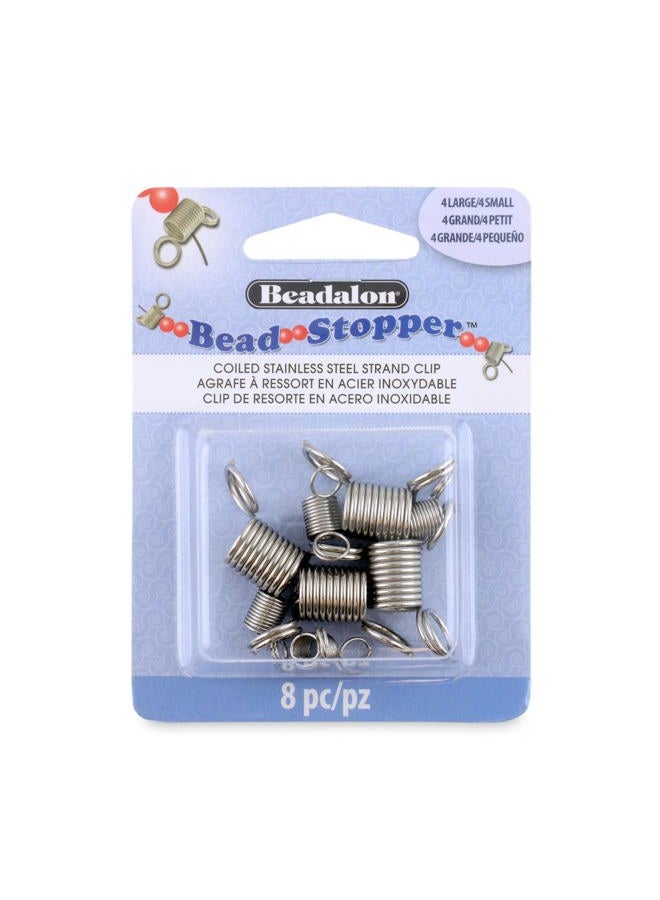Beadalon Bead Stopper, Combo Pack, 4 Small, 4 Large, 8 pc - Image 1