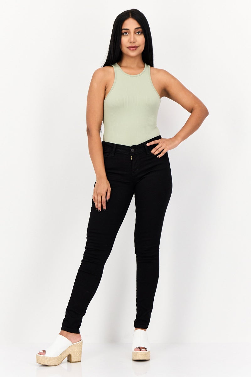 Levi's Women Super Skinny Fit Solid Stretchable Pants, Black  - Image 4