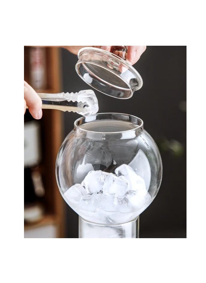 Generic - Liying Cold Brew Coffee and Tea Maker, 600ml, Dripper with Adjustable Water Flow, Glass Filter, Borosilicate Glass #1 - Image 1