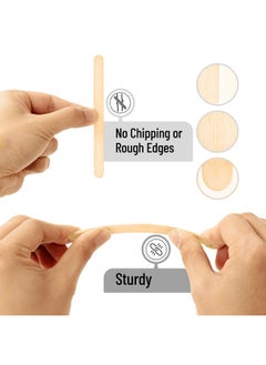 Mr. Pen Popsicle Stick Craft Sticks 4.5 Inch 200 Pack Wax Sticks Popsicle Stick Crafts For Kids Wood Sticks Wooden Sticks For Crafts Sticks For Crafting Ice Cream Sticks Wood Craft Sticks  - Image 4