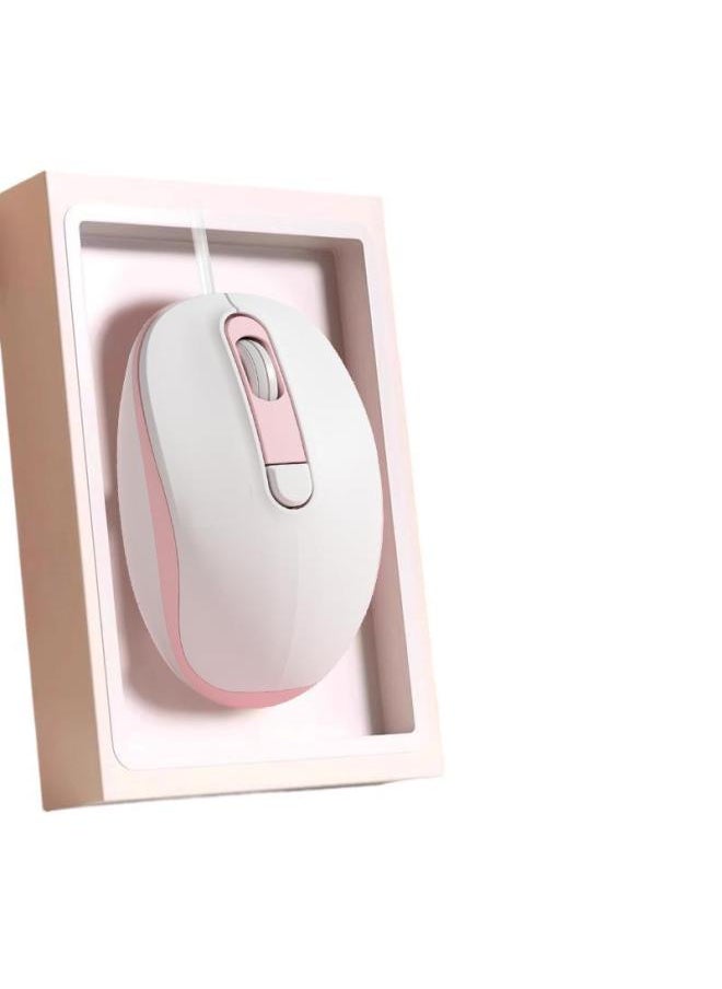 Generic - Mouse Wired Mute Office Home Girl High-value Notebook Desktop Computer Wireless Bluetooth Mouse Universal-Color: *2 Years Long Warranty-Interface:Official Standard - Image 1