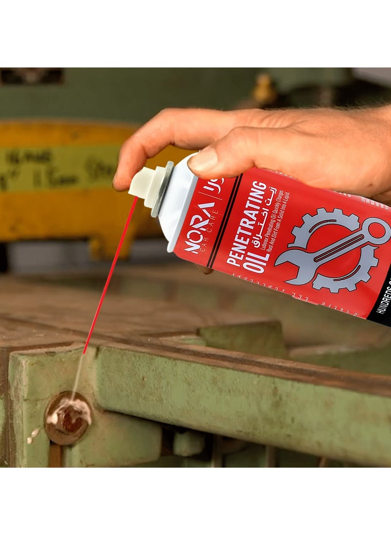Nora - Penetrating Oil Multi-Purpose Spray Rust Remover, Lubricant, Moisture Repellant, Anti-Squeak Formula 450ml NORA Car Care N-514 - Image 1