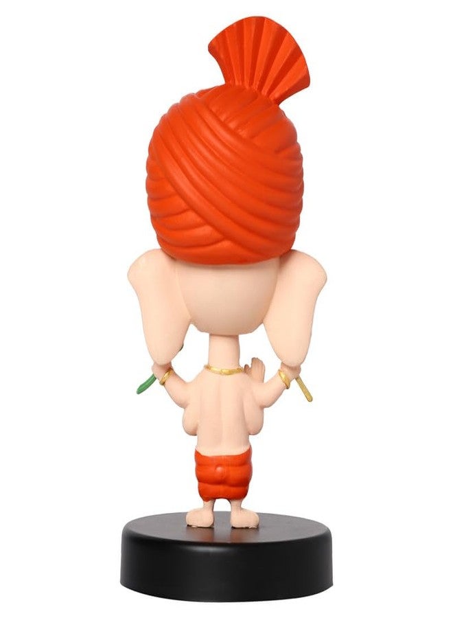 omuda Super Hero Action Figure Limited Edition Bobblehead with Mobile Holder for Car Dashboard, Office Desk & Study Table (Ganesh) - Image 4