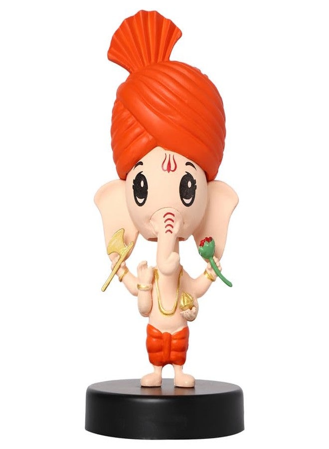 omuda Super Hero Action Figure Limited Edition Bobblehead with Mobile Holder for Car Dashboard, Office Desk & Study Table (Ganesh) - Image 1