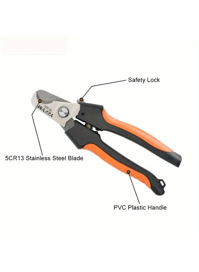 YE 205A Industrial Cable Cutter Stripper Pliers 24mm2 38mm2 5CR13 Steel Tools - Image 5