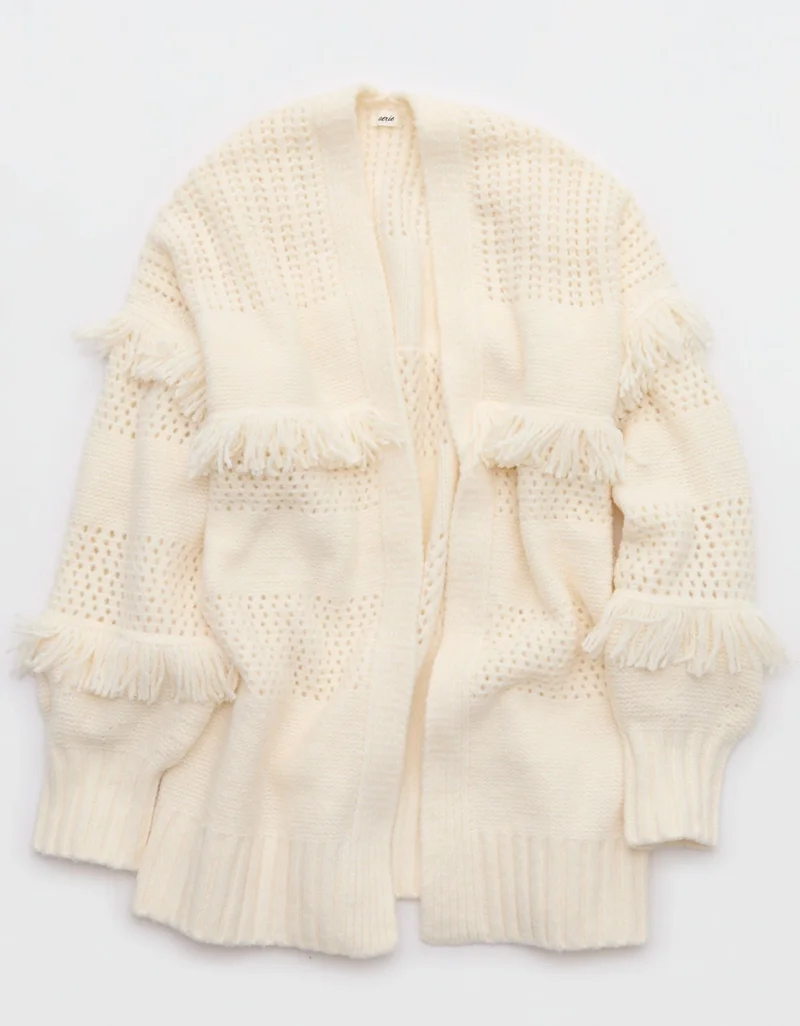 Aerie  Aerie Fringe Cardigan for Women | Best Price UAE