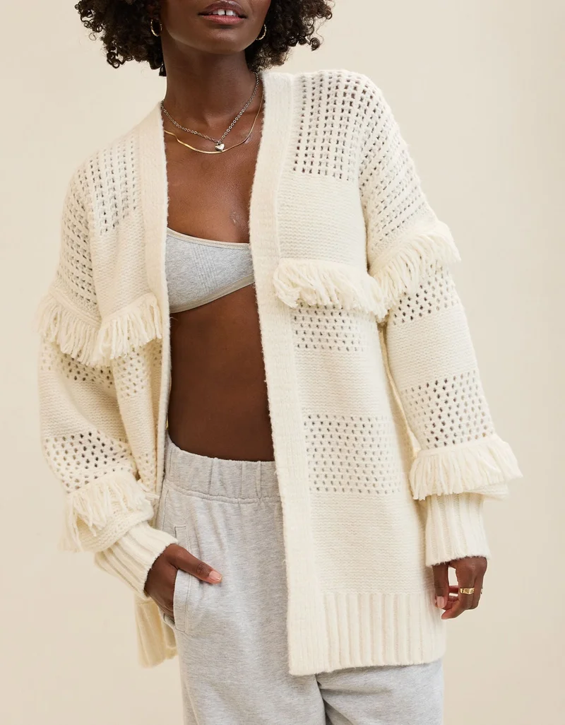 Aerie  Aerie Fringe Cardigan for Women | Best Price UAE
