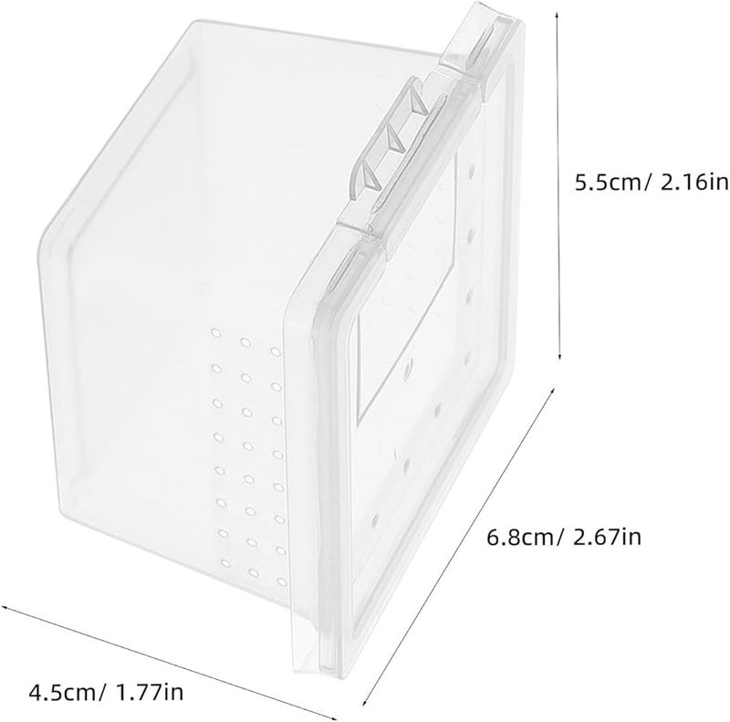 20 قطعة من صندوق تربية الزواحف الشفاف من البولي بروبيلين للأبراص والثعابين والسحالي والعناكب الرتيلاء - Image 3