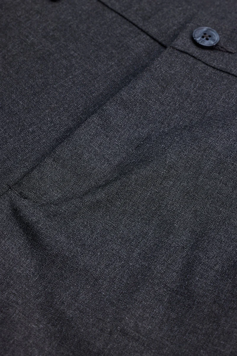 SNITCH بنطلون رمادي مطاطي بتصميم ذاتي