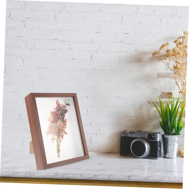 Wooden Shadow Box Frame For Dried Flowers And Memorabilia Home Decor Display Case - Image 5