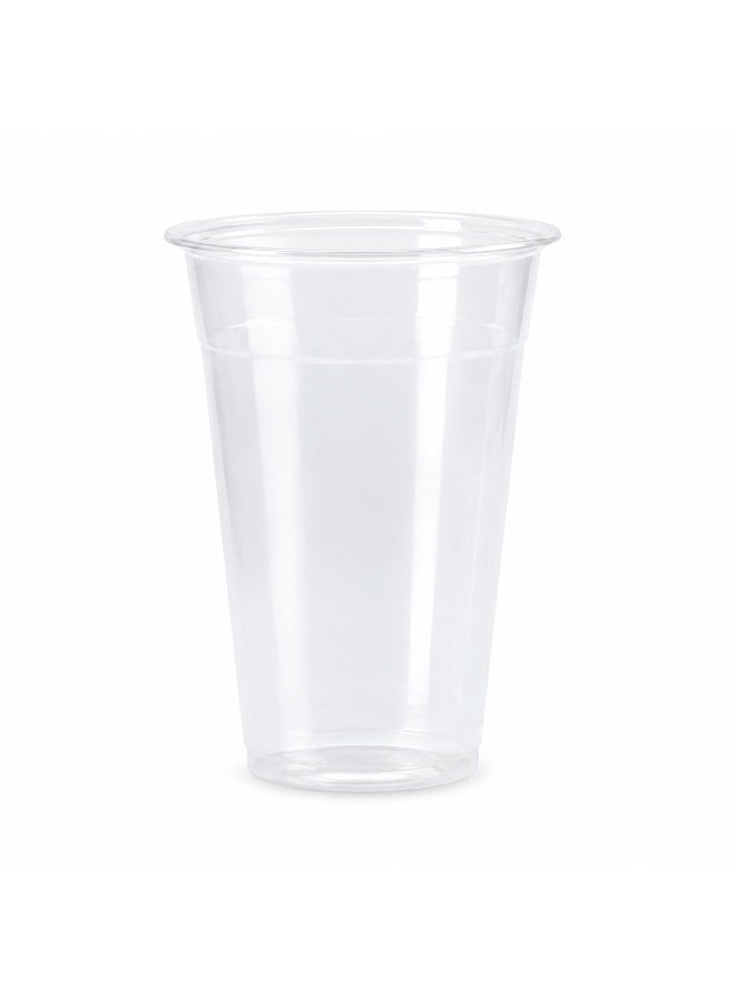 vsell24 Clear Disposable Plastic Cups – Ideal for Iced Coffee, Smoothies, Bubble Tea, Milkshakes, Juices & Desserts(500cc) - Image 3