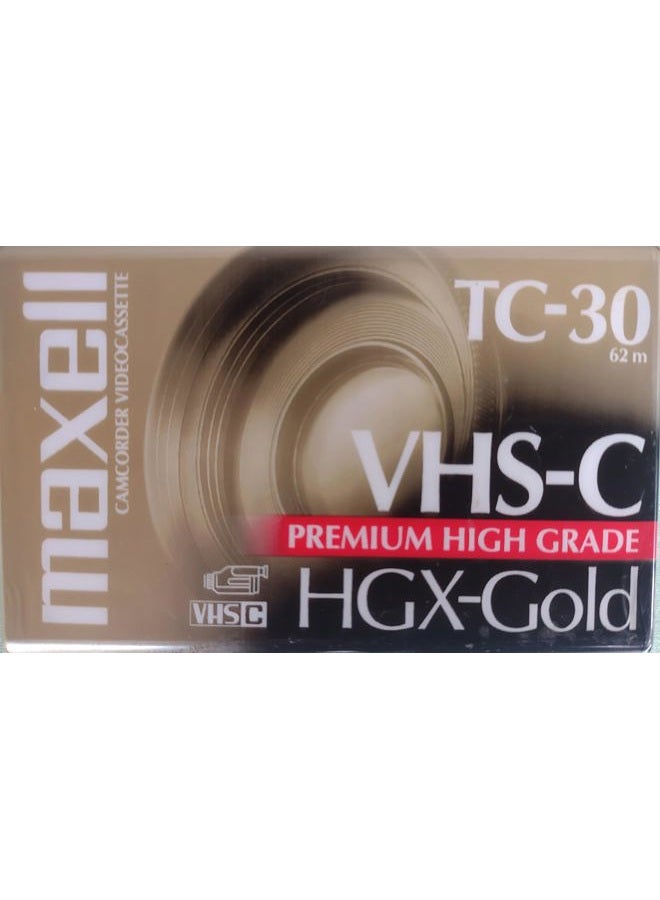 Maxell VHS-C Video Tape Cassette, 30 Minutes - Image 1