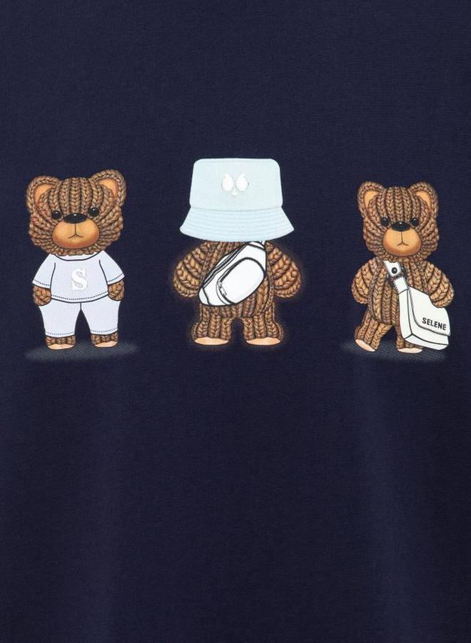 Selene Unisex - Bear Graphic Short Sleeve T-Shirt - Image 2