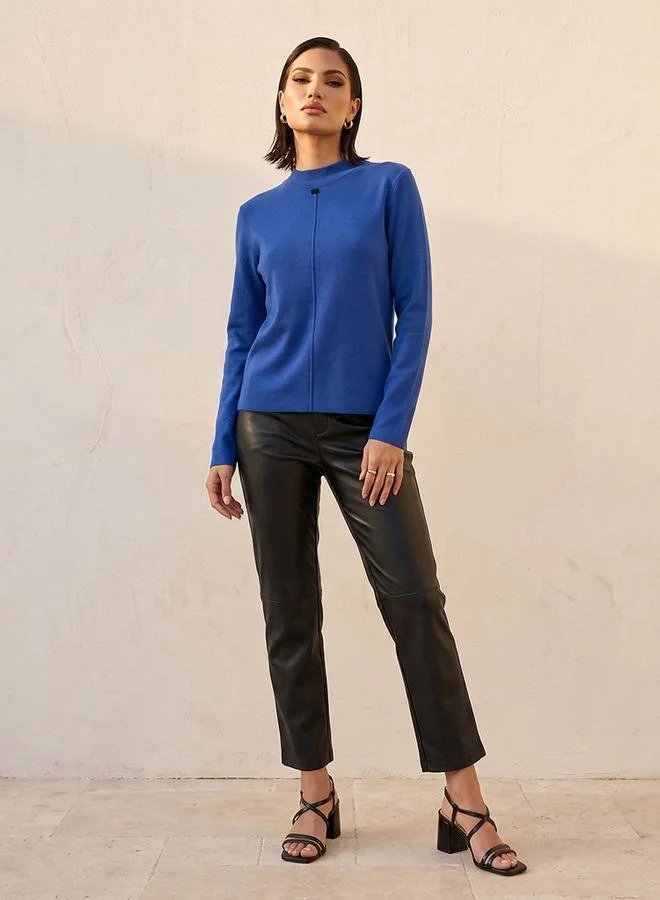 Splash FAV Smart Textured Crew Neck Sweater