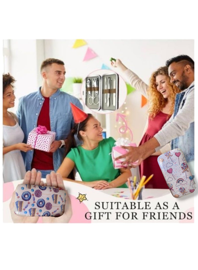 2 Small Storage Bags for Manicure, Pedicure Tools and Nail Clippers Each bag contains 7 pieces of manicure, pedicure tools and nail clippers The bag is durable, strong and space-saving Made of premium leather It can be a very nice gift for friends, colleagues, employees, clients or nurses on International Nurses Day - Image 5