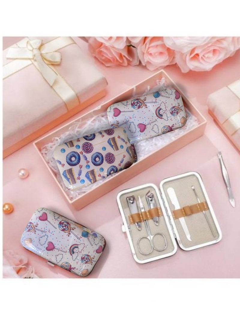 2 Small Storage Bags for Manicure, Pedicure Tools and Nail Clippers Each bag contains 7 pieces of manicure, pedicure tools and nail clippers The bag is durable, strong and space-saving Made of premium leather It can be a very nice gift for friends, colleagues, employees, clients or nurses on International Nurses Day - Image 4