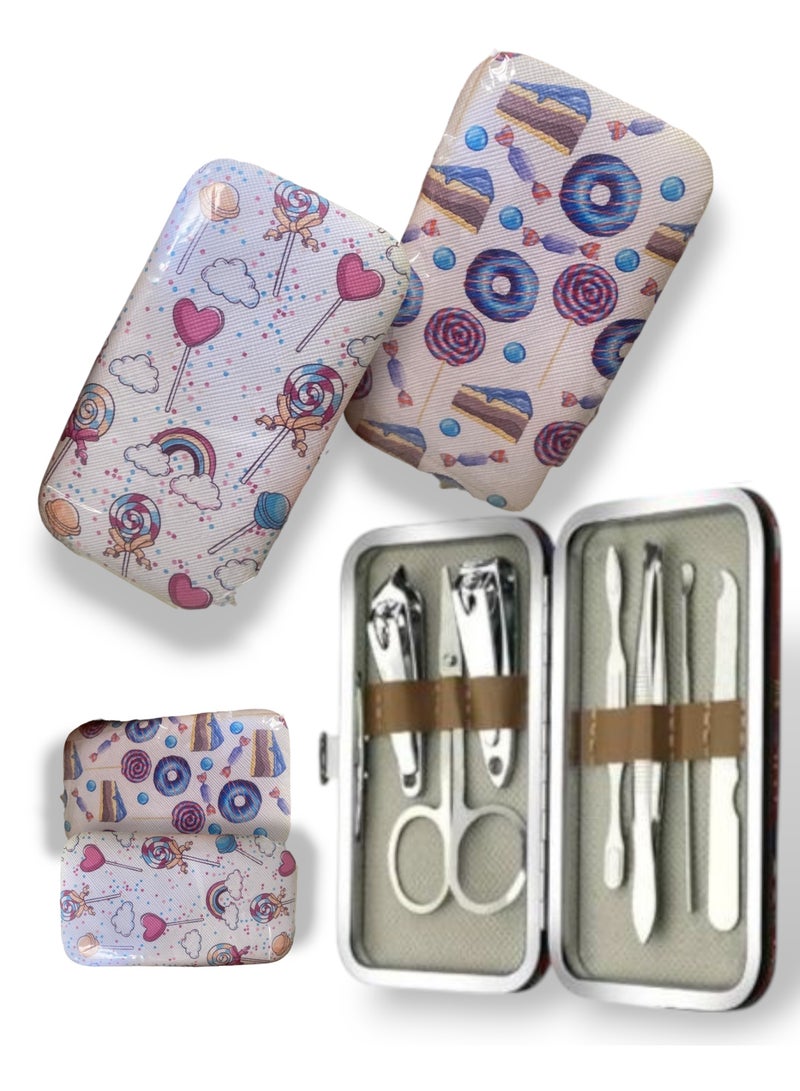 2 Small Storage Bags for Manicure, Pedicure Tools and Nail Clippers Each bag contains 7 pieces of manicure, pedicure tools and nail clippers The bag is durable, strong and space-saving Made of premium leather It can be a very nice gift for friends, colleagues, employees, clients or nurses on International Nurses Day - Image 2