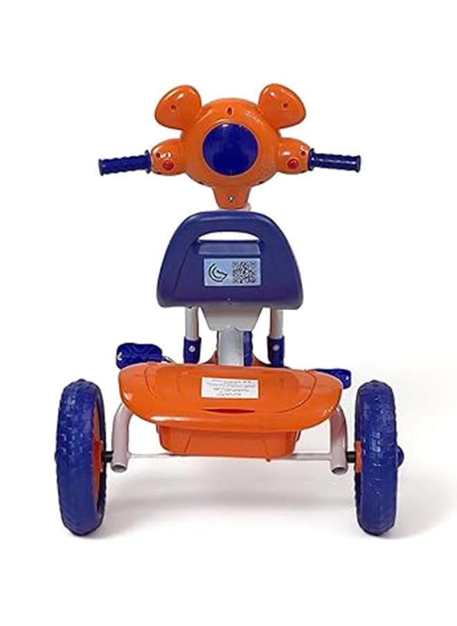AL BADER Kids Balance Bike Kids Tricycles for 1.5-4 Years, Three Wheel Tricycle For Toddlers With Sounds and Lights, 3 Wheel Baby Bicycle With Basket, Toddlers Small Trike, Orange  - Image 4