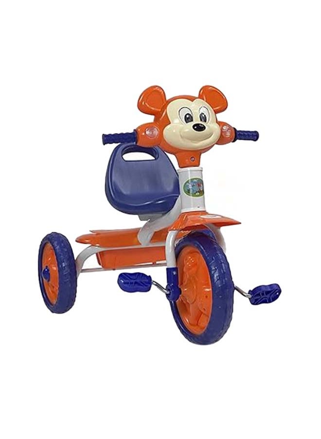 AL BADER Kids Balance Bike Kids Tricycles for 1.5-4 Years, Three Wheel Tricycle For Toddlers With Sounds and Lights, 3 Wheel Baby Bicycle With Basket, Toddlers Small Trike, Orange  - Image 1