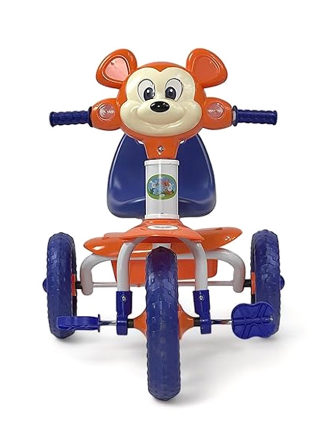AL BADER Kids Balance Bike Kids Tricycles for 1.5-4 Years, Three Wheel Tricycle For Toddlers With Sounds and Lights, 3 Wheel Baby Bicycle With Basket, Toddlers Small Trike, Orange  - Image 2