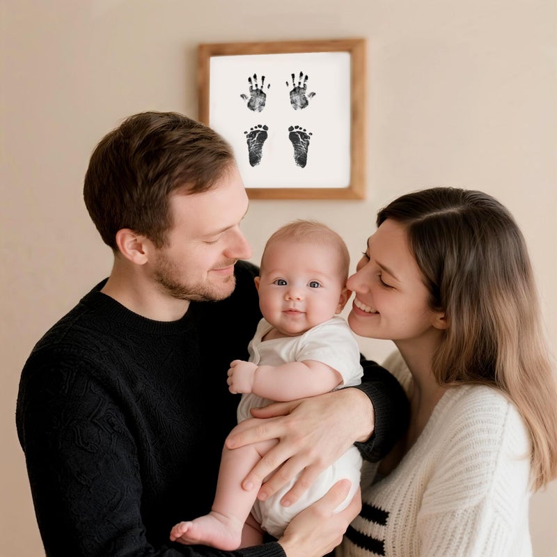 MENGNI 4-Pack Baby Inkless Hand and Footprint Kit Paw Nose Print Kit for Dogs Cats Pets Clean Touch Ink Pad for Baby Pets Newborn Keepsake Mess-Free Ink Pad - Image 3