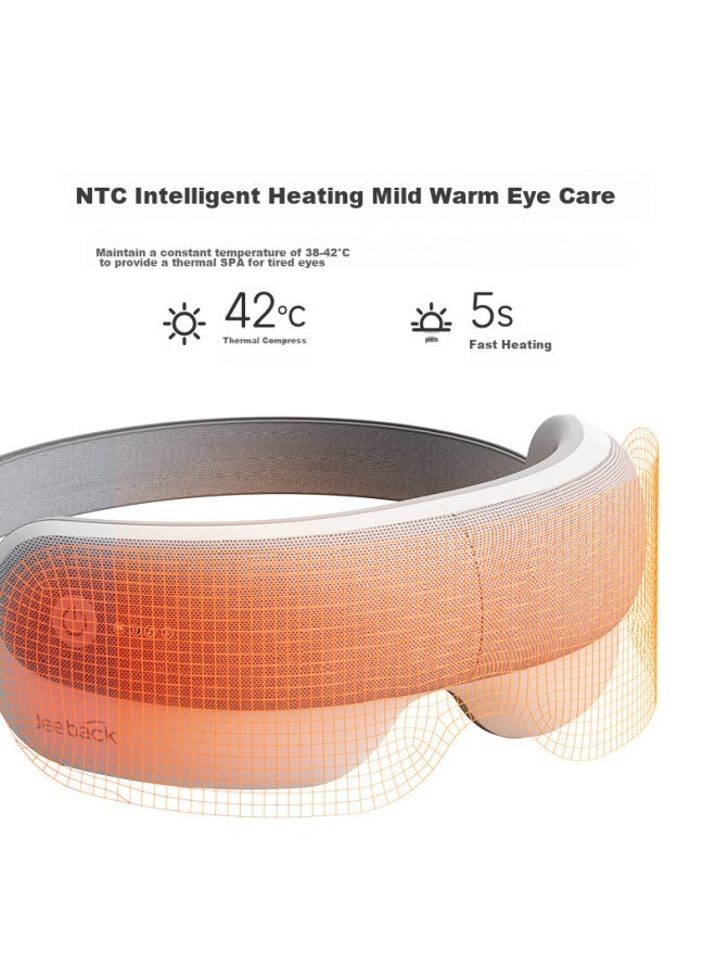 Jeeback Jeeback Eye Massager, Eye Care Device, Massage Tool, Hot Compress Airbag Eye Mask, Bluetooth Music, Birthday Gift For Men And Women, Mothers, Teachers, Elders, Students, Practical E11  - Image 4