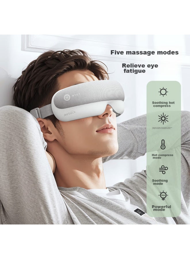 Jeeback Jeeback Eye Massager, Eye Care Device, Massage Tool, Hot Compress Airbag Eye Mask, Bluetooth Music, Birthday Gift For Men And Women, Mothers, Teachers, Elders, Students, Practical E11  - Image 2