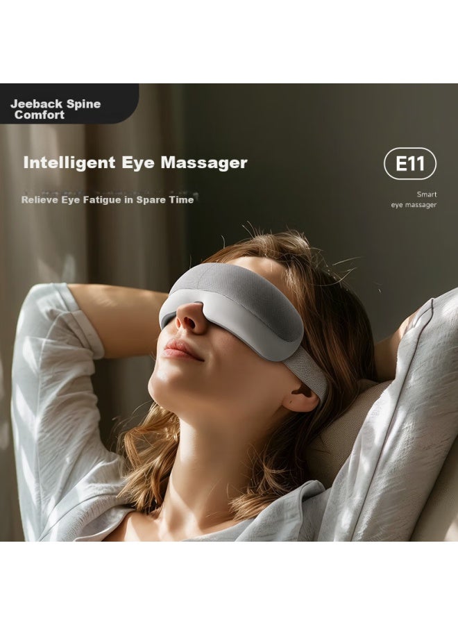 Jeeback Jeeback Eye Massager, Eye Care Device, Massage Tool, Hot Compress Airbag Eye Mask, Bluetooth Music, Birthday Gift For Men And Women, Mothers, Teachers, Elders, Students, Practical E11  - Image 1