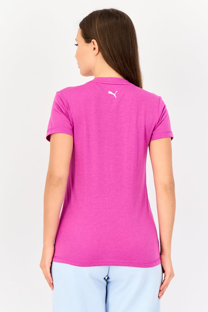 PUMA Women Sportswear Fit Short Sleeve Training Top, Dark Pink - Image 2