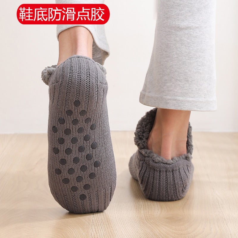 Socks Fleece-Lined Thickened Floor Socks Adult Women'S Floor Socks Indoor Soft Bottom Socks Home Winter Socks - Image 3