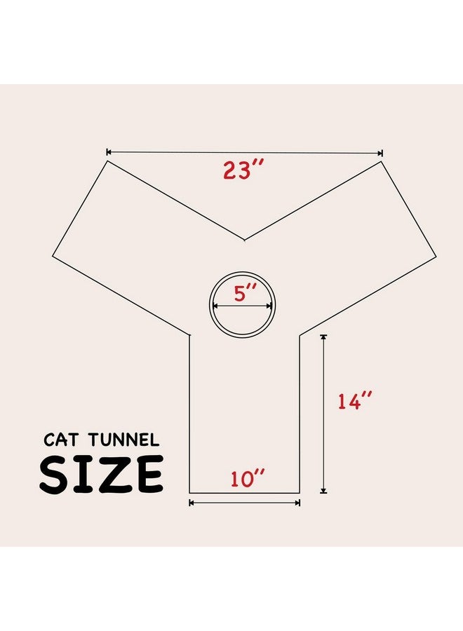سايج سكوير كيس نوم قابل للطي محمول من Sage Square Jumbo مزود بنفق ثلاثي الاتجاهات مع كرة تعليق للقطط والقطط الصغيرة والأرانب وخنزير غينيا والجرو (أحمر) - Image 1