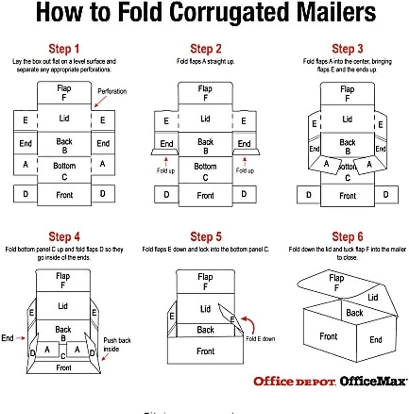Secure Seal Shipping Boxes - 4x2x2" Mailers - White Foldable Corrugated Cardboard Packaging for Mailing, Moving, Storage, and Organizing - Strong Lightweight Foldable (Bulk 50 Pack) - Image 4