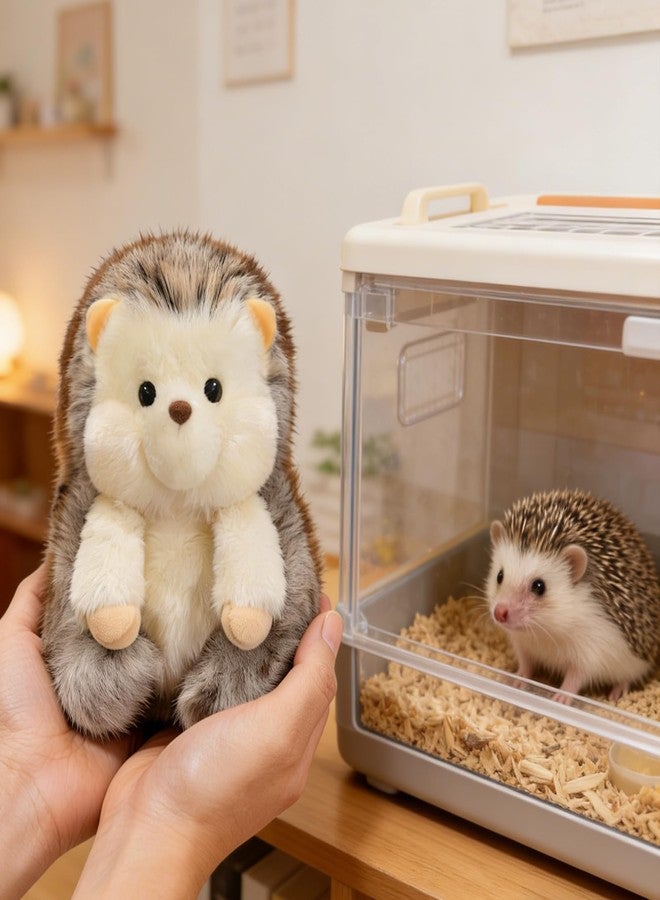 Ditucu Hand Sized Hedgehog Stuffed Animals Cute Soft Plush Doll Small Plushies Toys Gifts for Kids Grey 6 inch - Image 3