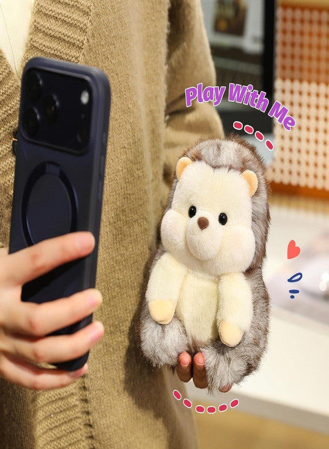 Ditucu Hand Sized Hedgehog Stuffed Animals Cute Soft Plush Doll Small Plushies Toys Gifts for Kids Grey 6 inch - Image 5