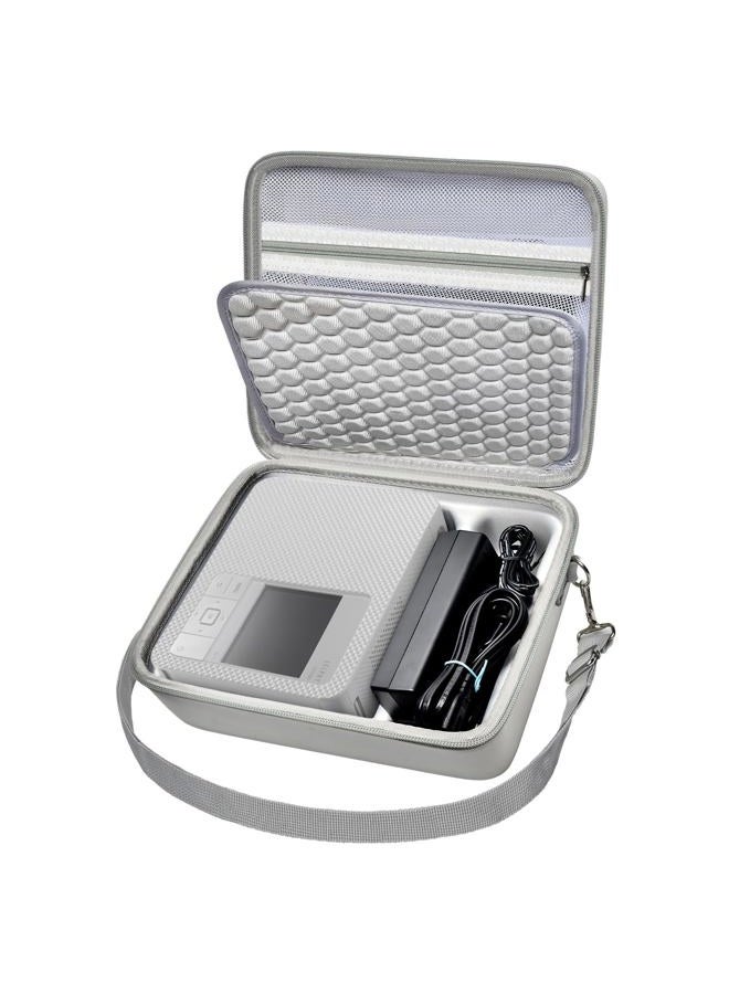 ALKOO Case Compatible with Canon SELPHY CP1500/CP1300/ CP1200 Wireless Compact Photo Printer and Color Ink and Paper Set/Battery- Organizer Storage Bag Only (White)  - Image 1