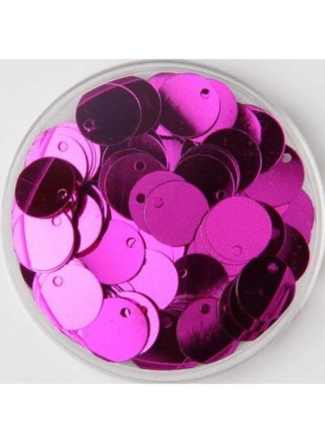 Sequins - New PVC Flat Round Loose Sequins Paillettes Sewing Craft DIY Accessories for Garment Lentejuelas Para Coser (Rose Red 8mm 10g 400pcs)  - Image 1