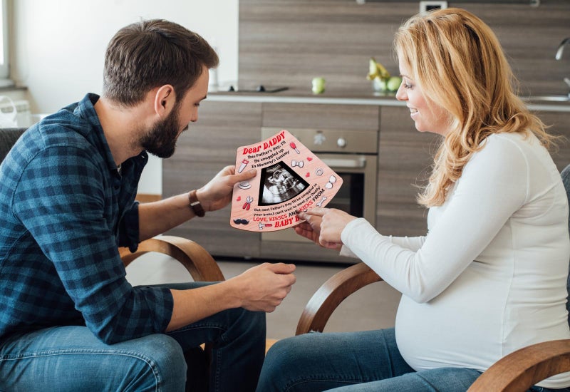 وا هوم Waahome Phathers Day Picture Frame for Date من ابن الابن طفل Funny First Phathers Day Gift for New Dad Wood Apathers Day من Frump Photo Frame لأول مرة أبي أبي ليكون هدايا ديكور حضانة - Image 4