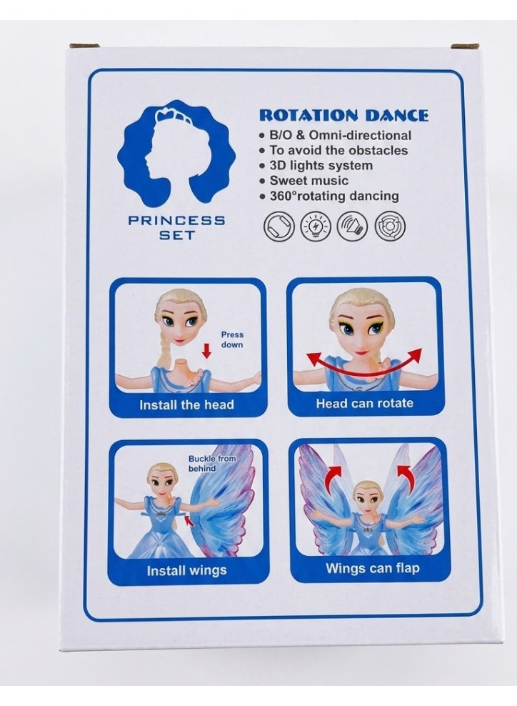 Frozen II Interactive Dancing Princess Doll - 3D Lights & Music, Omni-Directional Movement, Flapping Wings - Battery Operated Toy for Girls (Ages 3+) - Image 3
