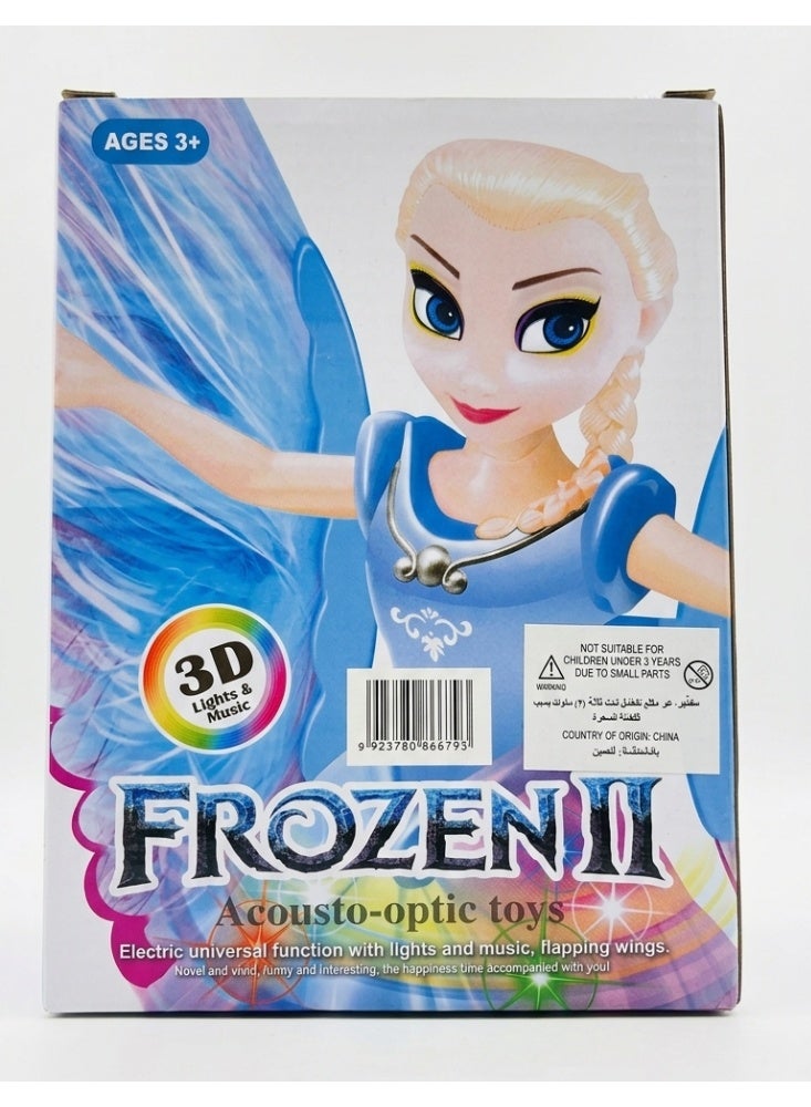 Frozen II Interactive Dancing Princess Doll - 3D Lights & Music, Omni-Directional Movement, Flapping Wings - Battery Operated Toy for Girls (Ages 3+) - Image 1